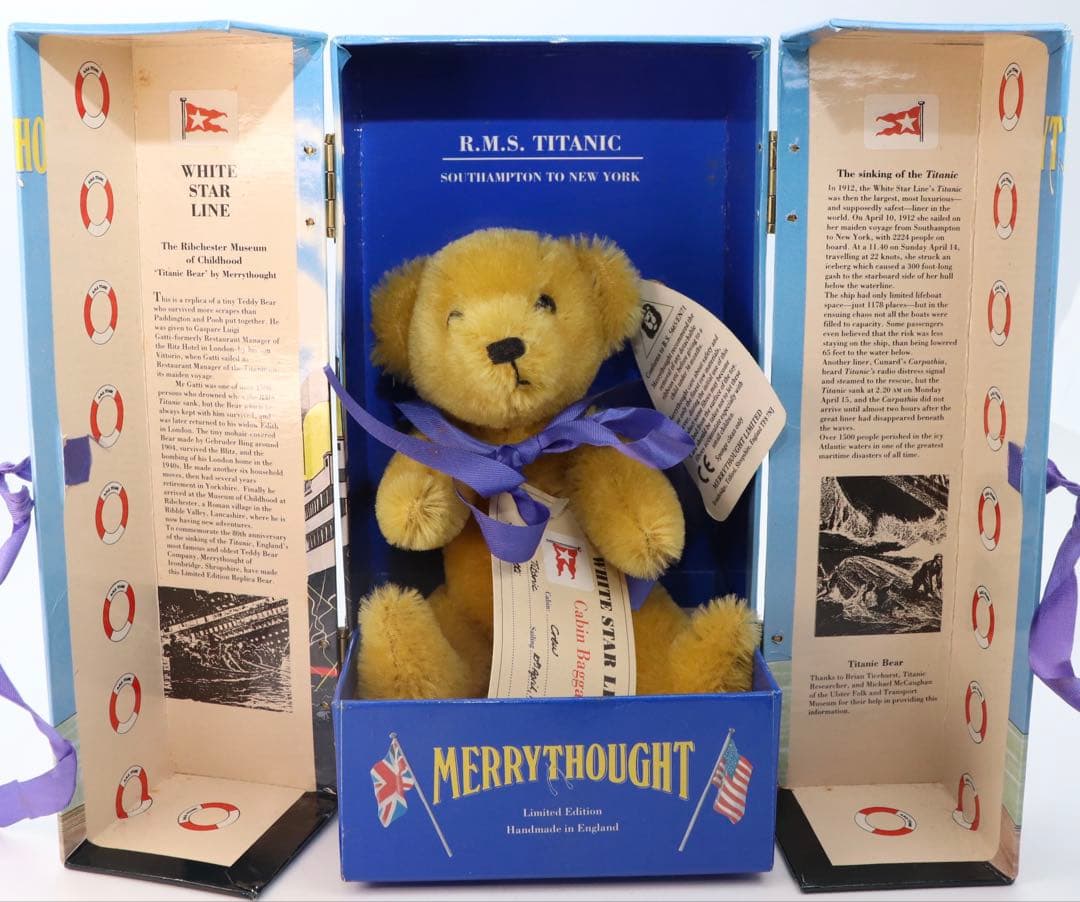 Merrythought タイタニックベア 限定版NO，0002 / 5,000