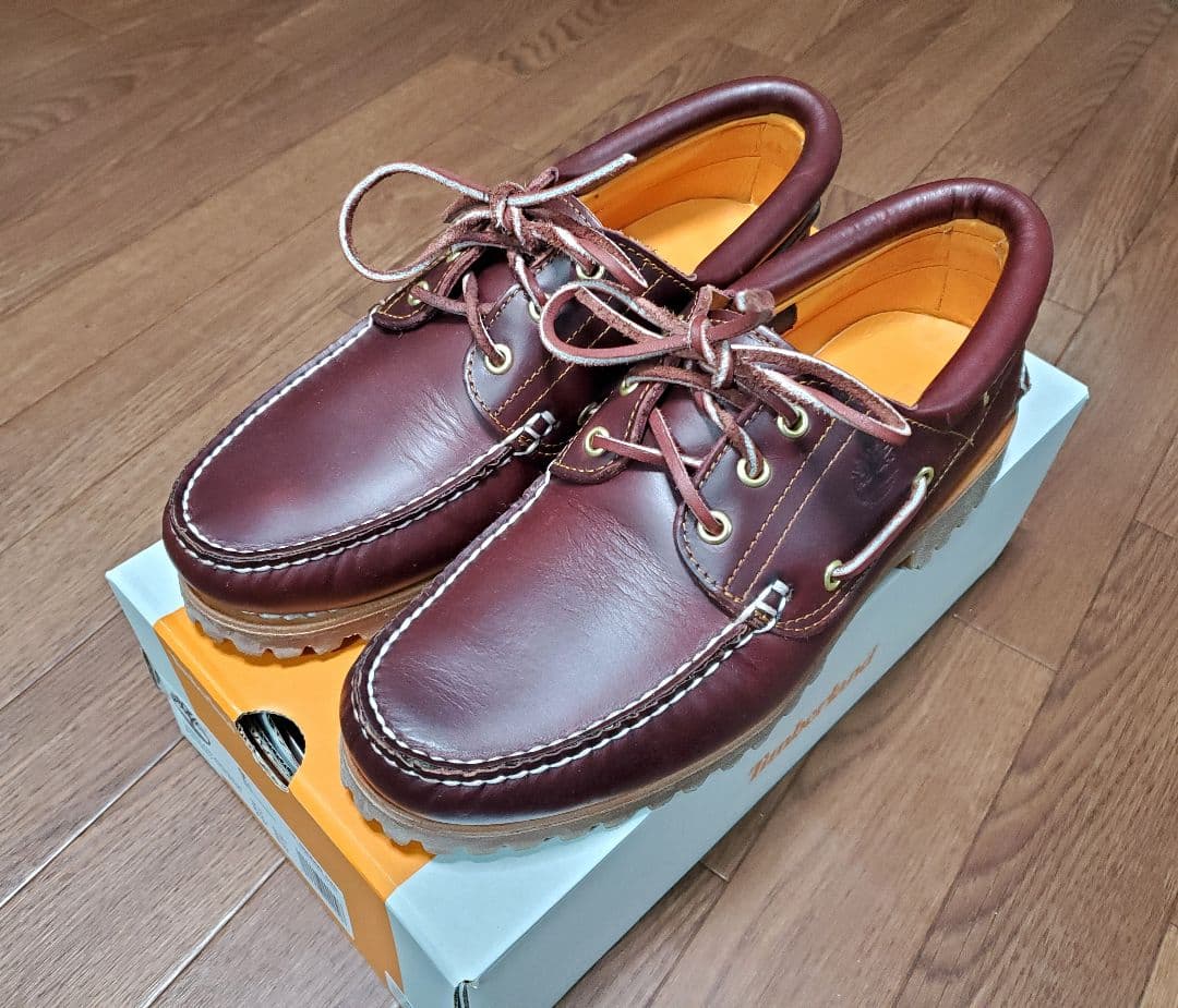 超美中古 Timberland 3eyelet バーガンディUS9 27cm