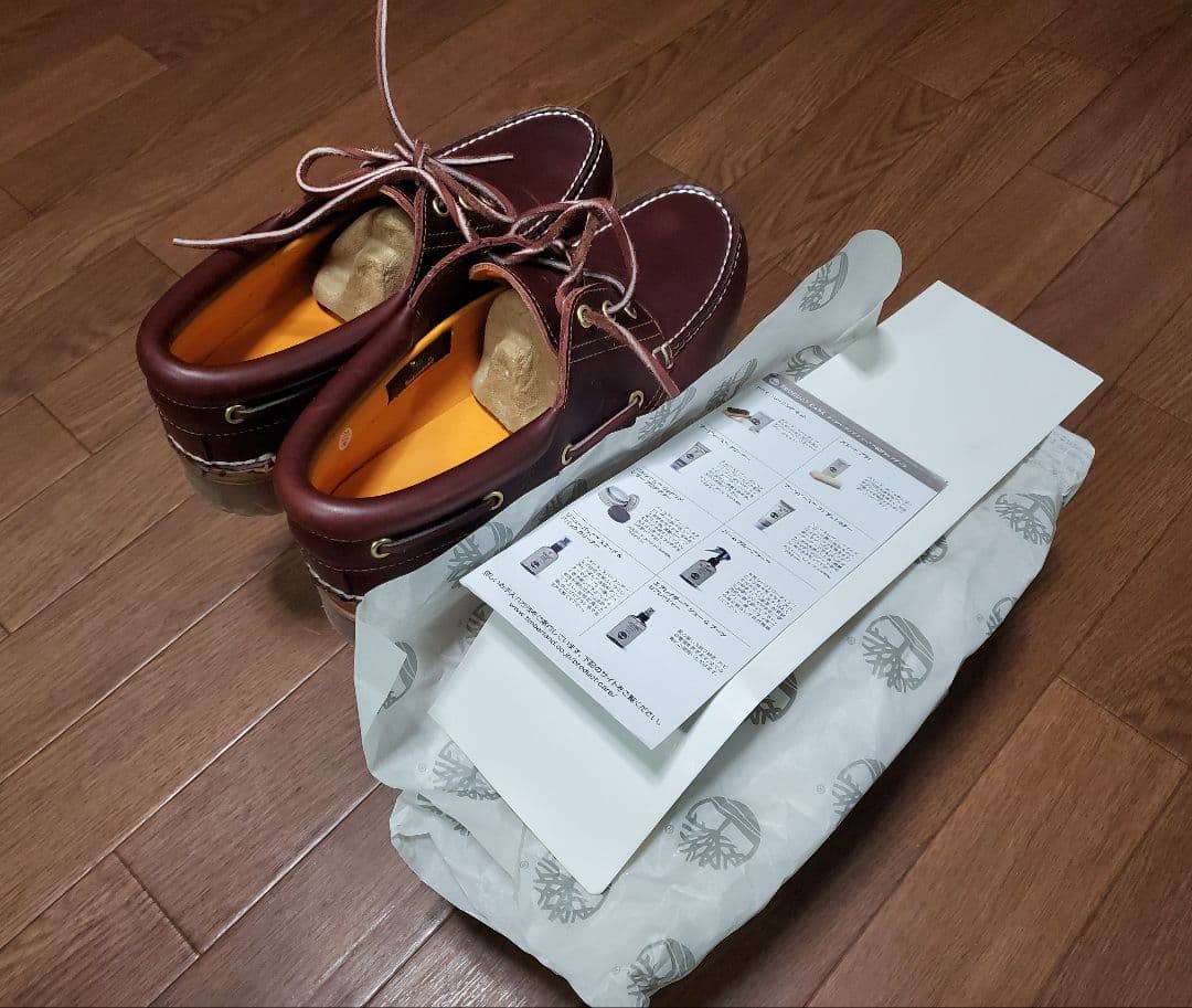 超美中古 Timberland 3eyelet バーガンディUS9 27cm