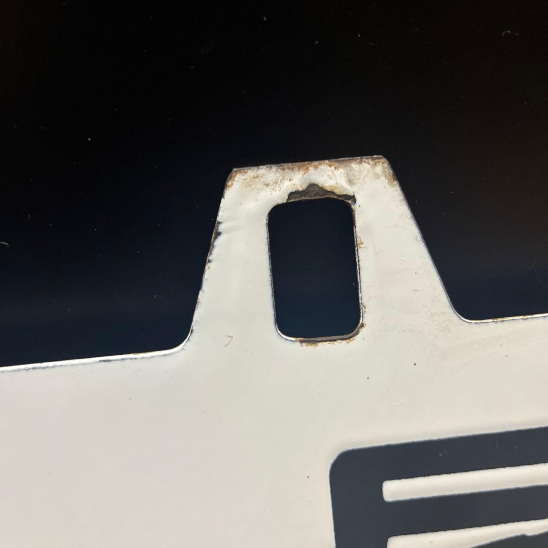 ま*も様 【錆あり】金沢⇄七尾　金沢⇄和倉 駅名板　鉄道プレート　 案内板　ホー