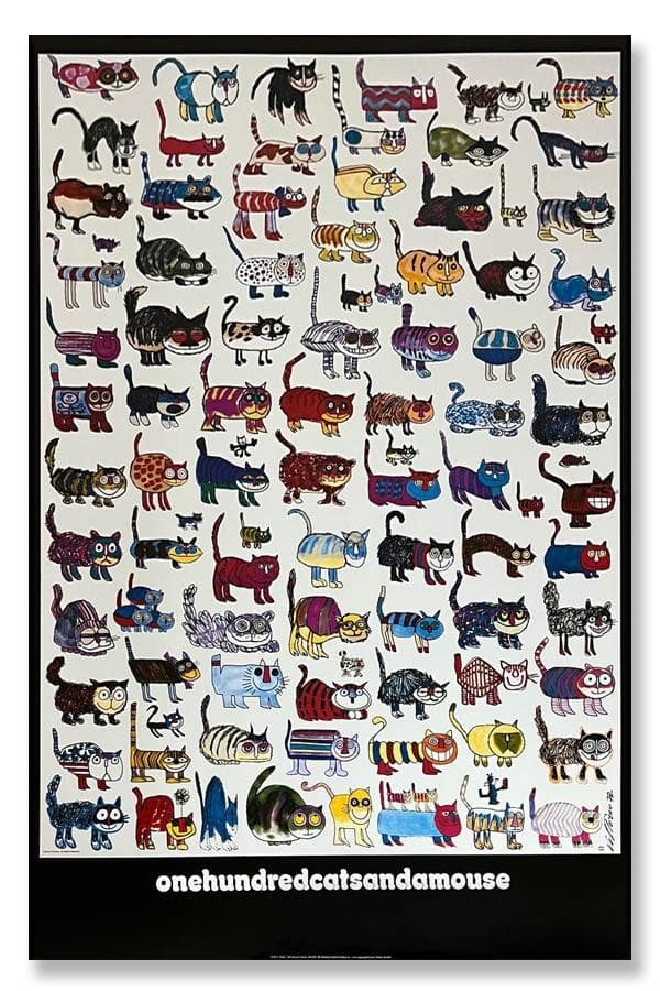 額装品/100 Cats and a Mouse/ヴィットリオ フィオルッチ