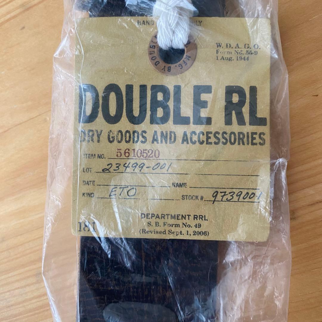 【新品】RRL ダブルアールエル　スタッズベルト　イタリア製　本革　キムタク