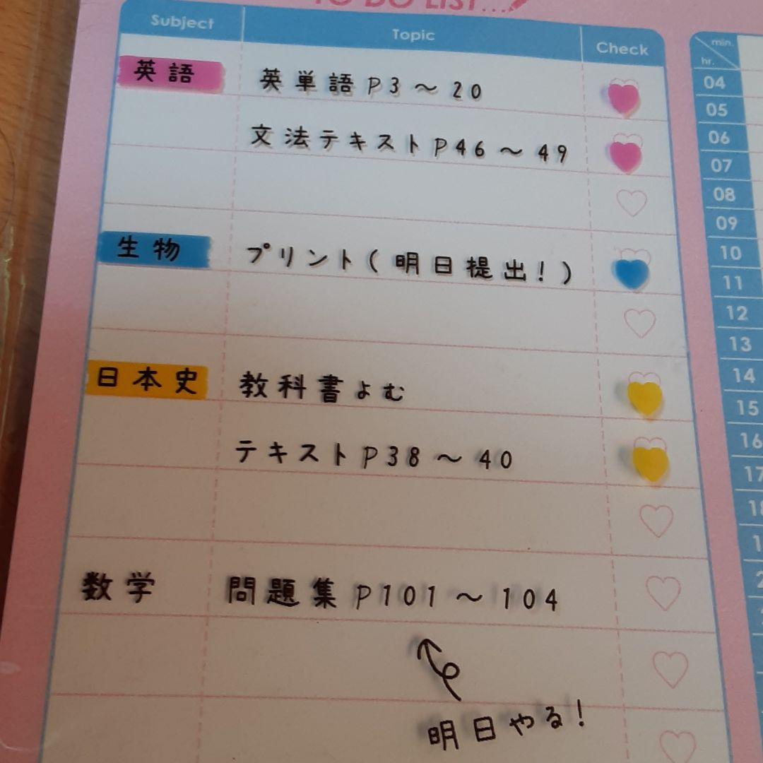 ❤計画好き(❁ᴗ͈ˬᴗ͈)新品　スタディープランナー用紙