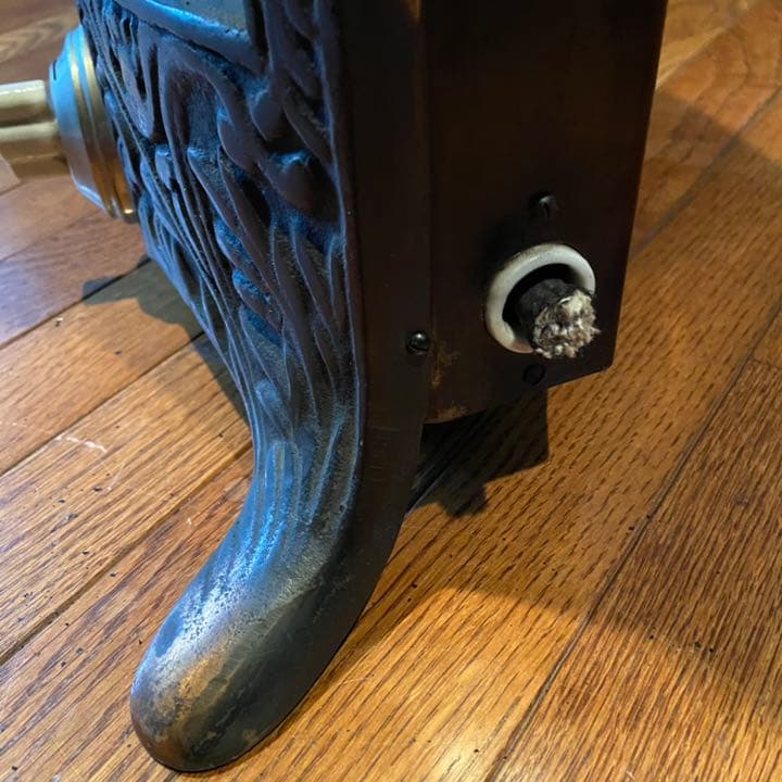 電気ストーブ　ビンテージ　ジャンク　昭和レトロ　オブジェ　店舗什器