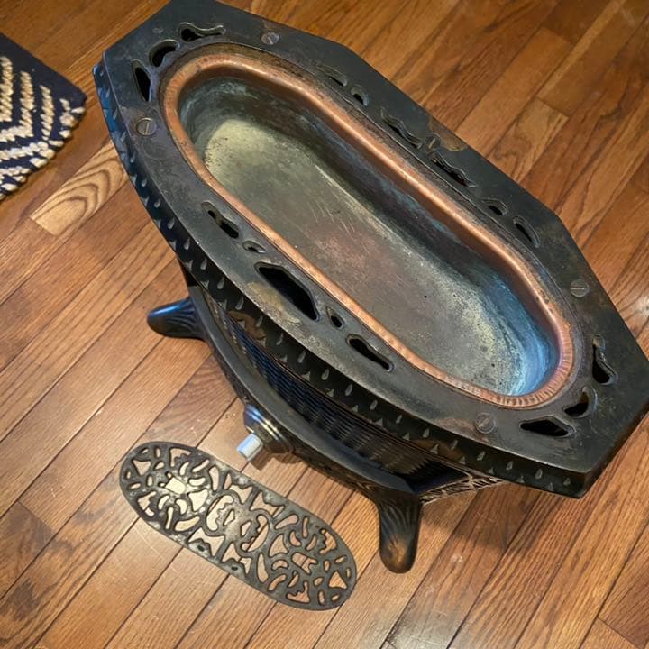 電気ストーブ　ビンテージ　ジャンク　昭和レトロ　オブジェ　店舗什器