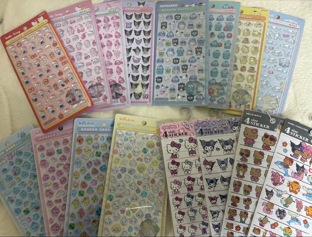 【正規品】ボンボンドロップシールミニ サンリオ＋しずくちゃん＋サンリオステッカー