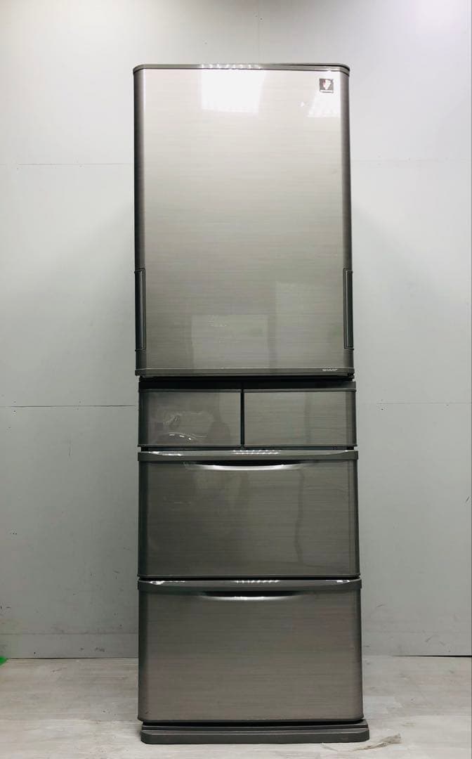 シャープ　冷蔵庫　5ドア　412L SJ-PW42B-S どっちでもドア