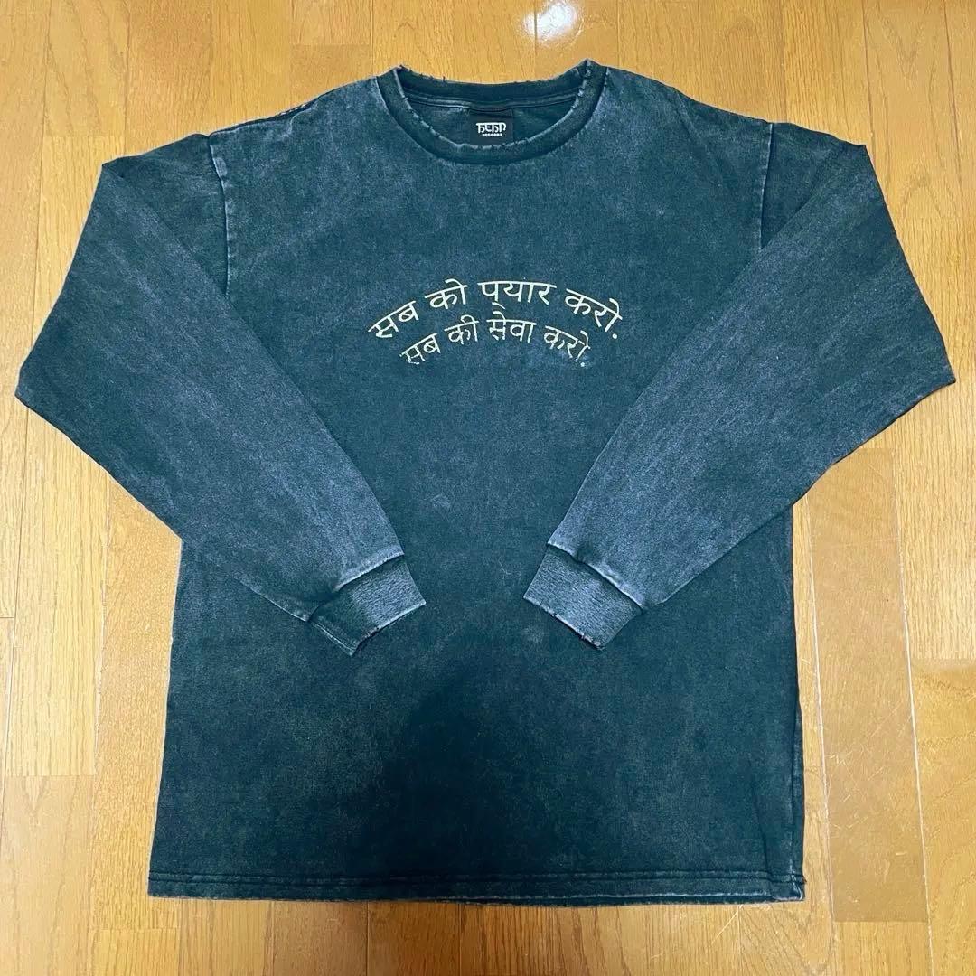 藤井風 ダメージロングTシャツ Mサイズ LOVE ALL SERVE ALL