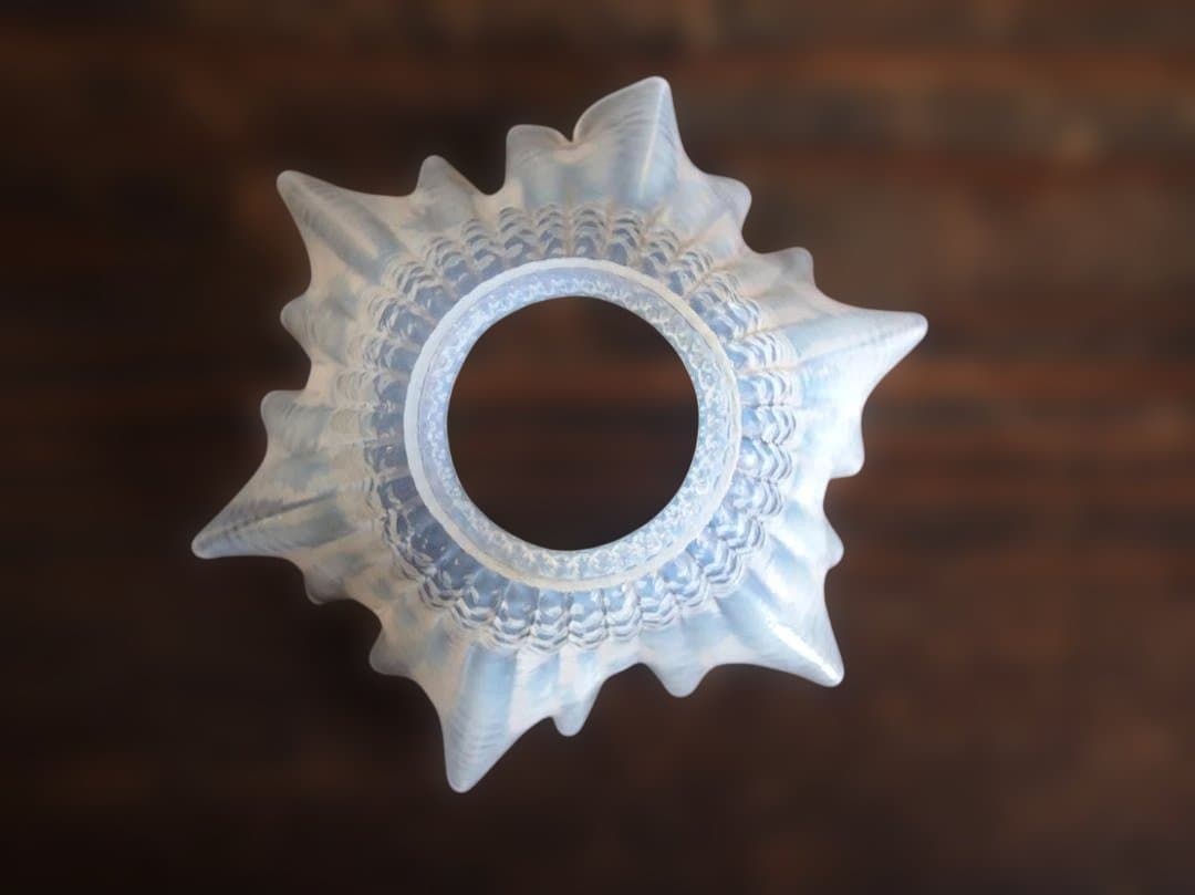 オパールガラス フリルガラス ランプシェード オパールセント/K296