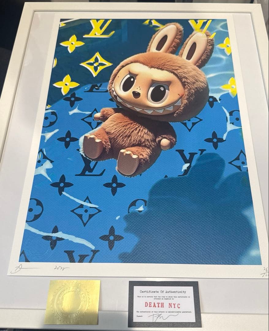 DEATH NYC 世界限定100枚　ラブブ　コラボ　現代アートポスター