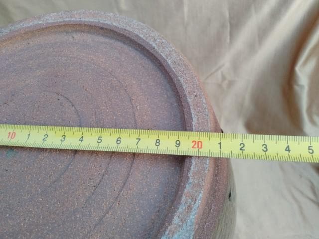 高取焼　笹山登古 壺　瓶　 鉢　広口 　底20口29/31高44cm