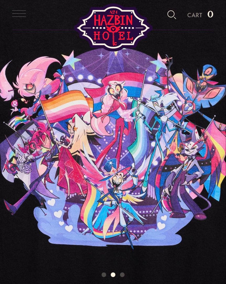 【正規品•希少】ハズビンホテル プライド 2025 Tシャツ S small