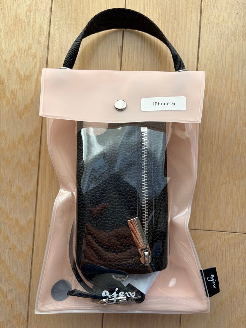 【未使用品】ajew iPhone16 ショルダーストラップ付ケース