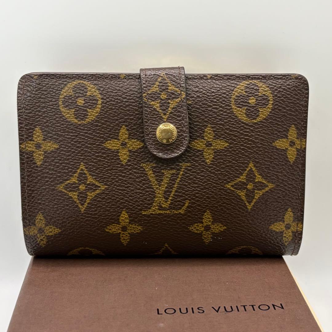 ルイヴィトン☆ポルトモネヴィエノワ 二つ折りがま口折り財布 M61663