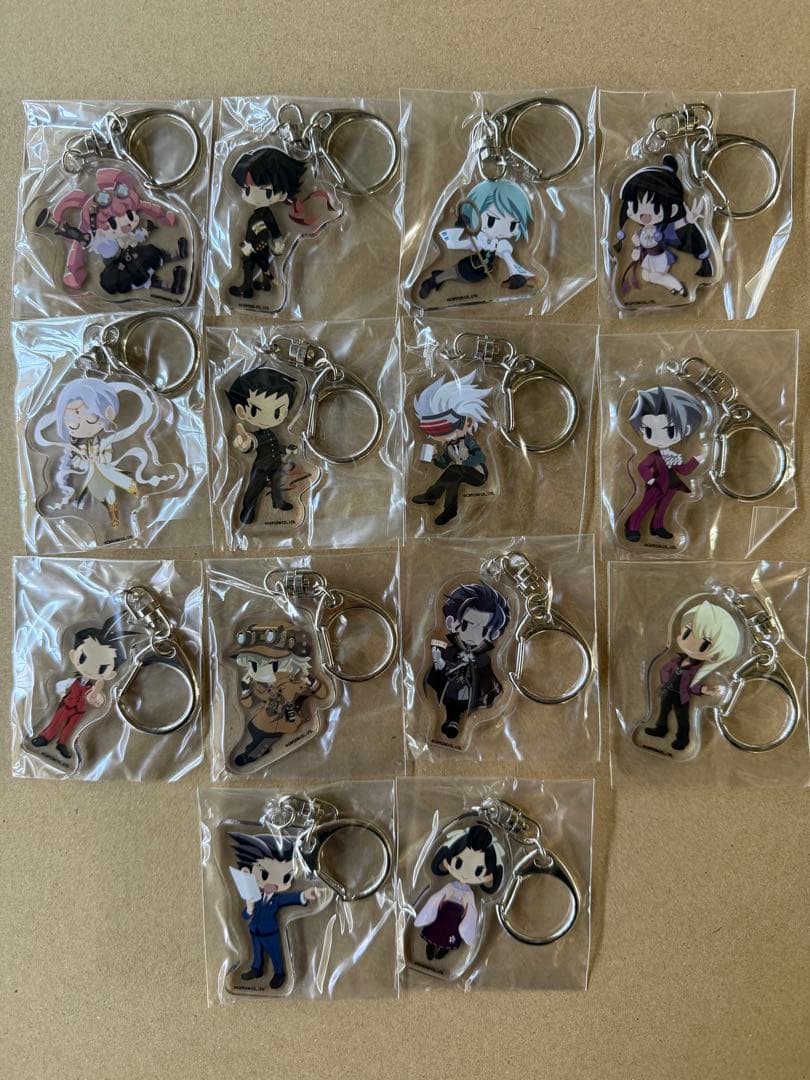 逆転裁判&大逆転裁判 アクリルキーホルダー 14個セット