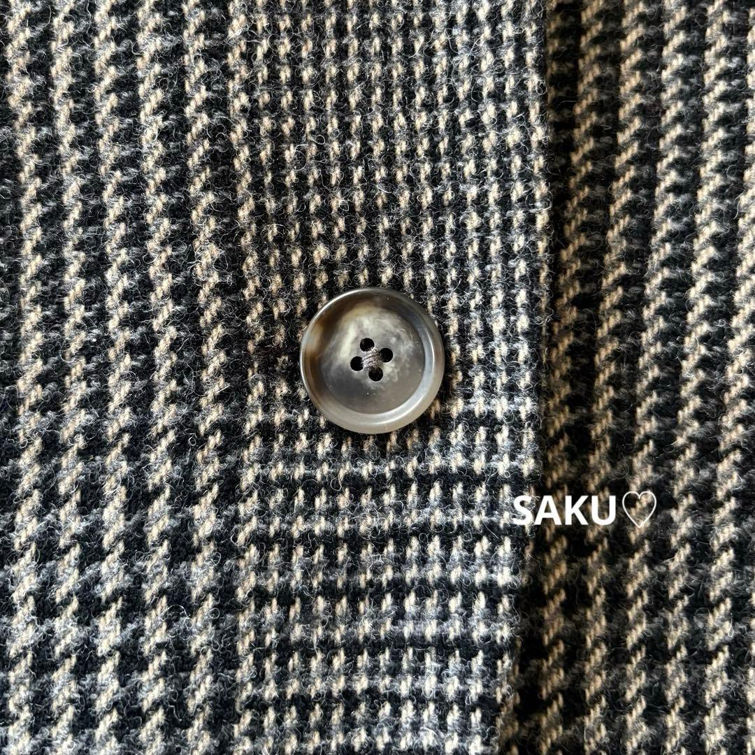 ゆうこりん❣️定価7万 MOGA グレンチェックジャケットコート サイズ2