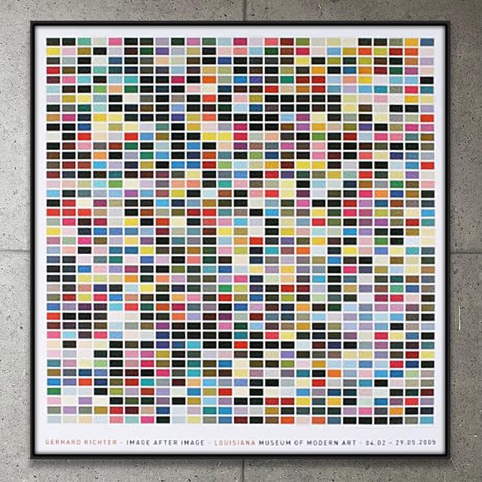 額装済/1025Colors/ゲルハルトリヒター/インテリア/ポスター/リビング