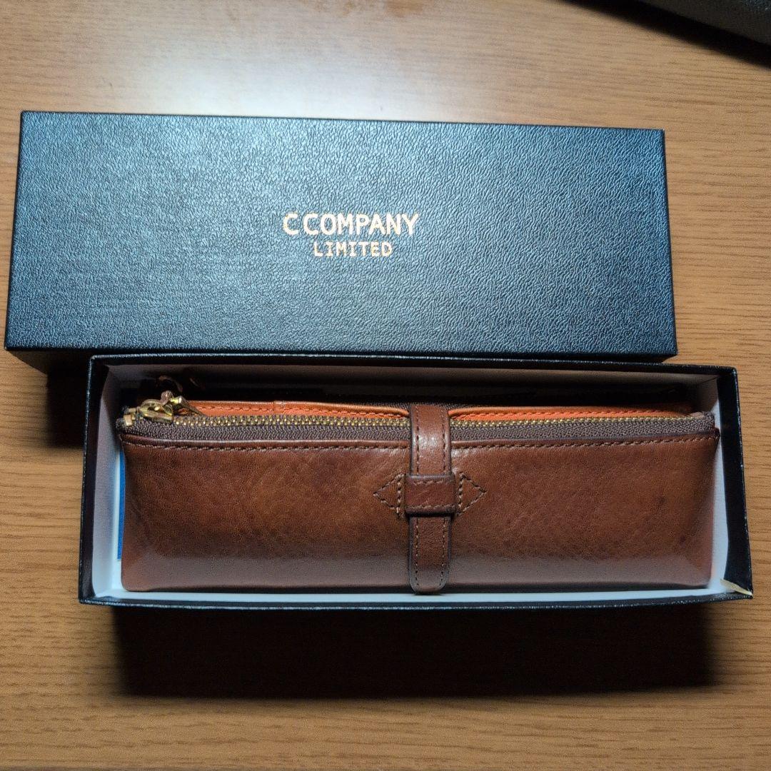 C COMPANY レザー 筆箱 ブラウン　ルポサード