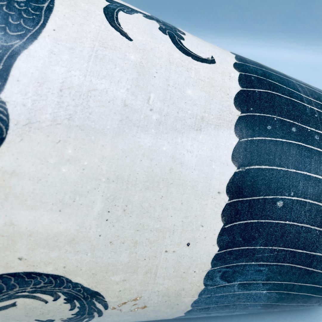 北宋 磁州窯 龍紋 梅瓶 中国陶磁器