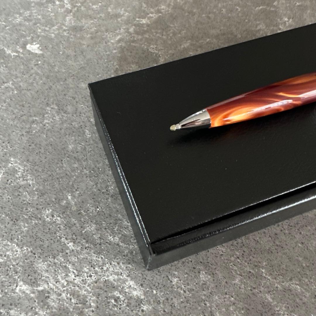 【極上模様・未使用】ロメオ NO.3 イタリアンアンバー 太軸