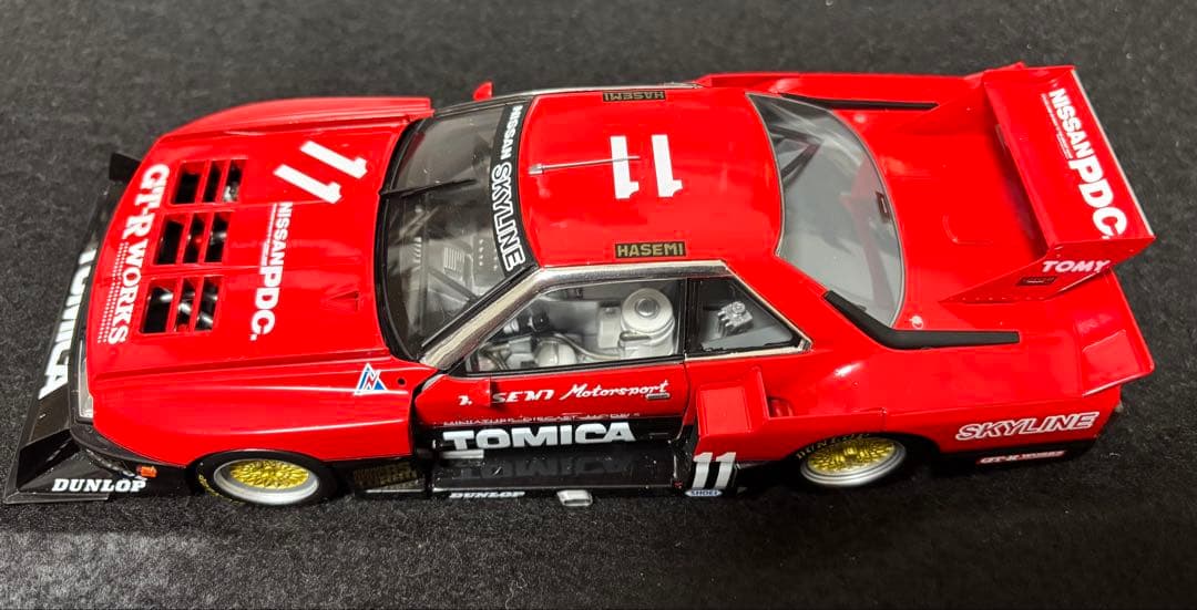 希少箱付きラス1 トミカエブロ　スカイラインRSスーパーシルエット　前期