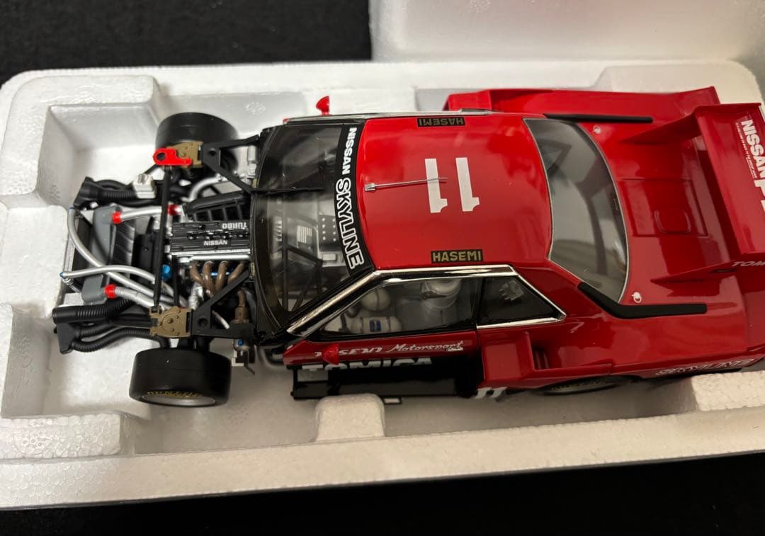 希少箱付きラス1 トミカエブロ　スカイラインRSスーパーシルエット　前期