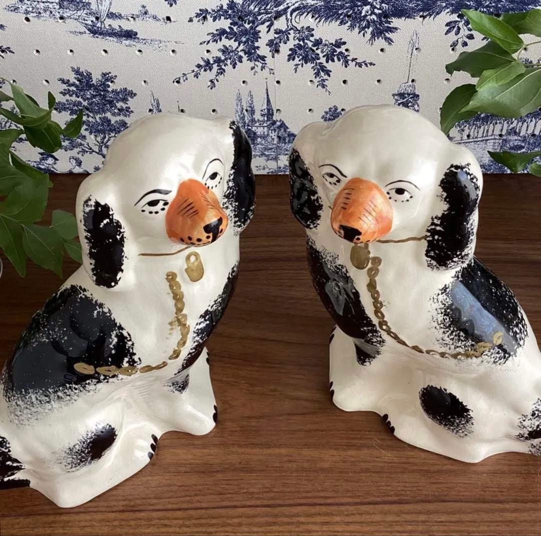 英国ヴィンテージ ♤ スタッフォードシャードッグ 22cm