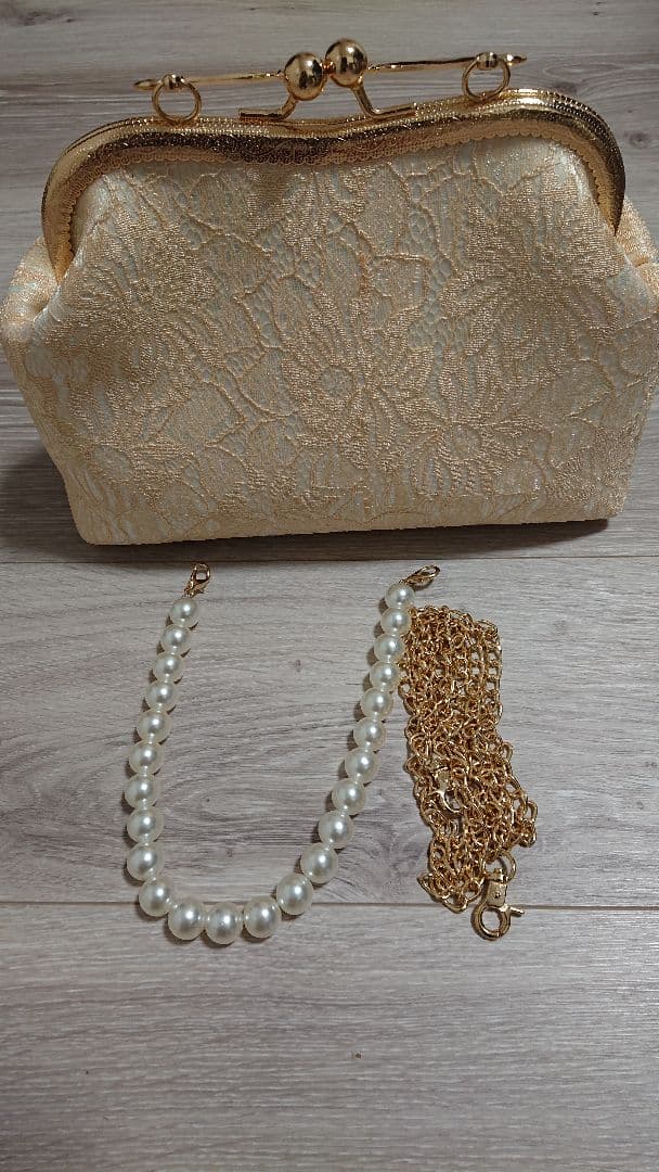 マザーズドレス　ロングドレス　アールズガウン　Ｌサイズ ボレロ バッグ付