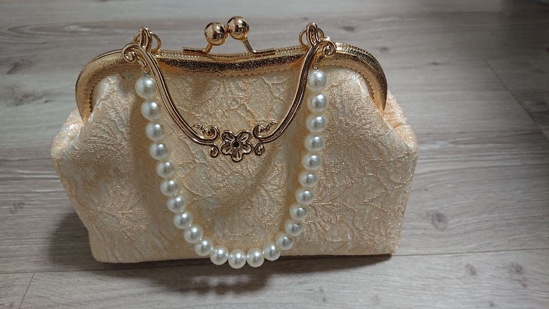 マザーズドレス　ロングドレス　アールズガウン　Ｌサイズ ボレロ バッグ付