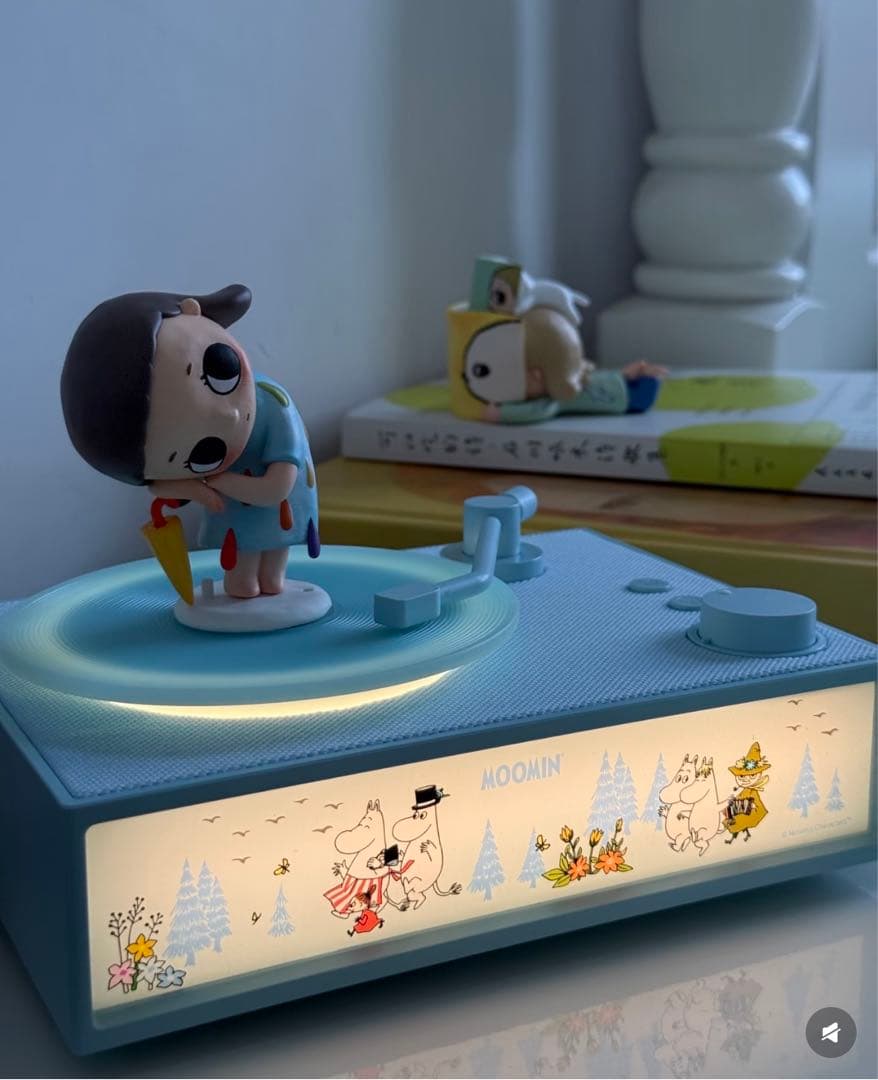 ま*ぱ様 ムーミン フィギュア付き アロマナイトライト Bluetoothスピー