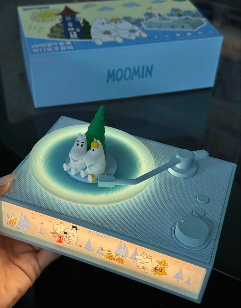 ま*ぱ様 ムーミン フィギュア付き アロマナイトライト Bluetoothスピー