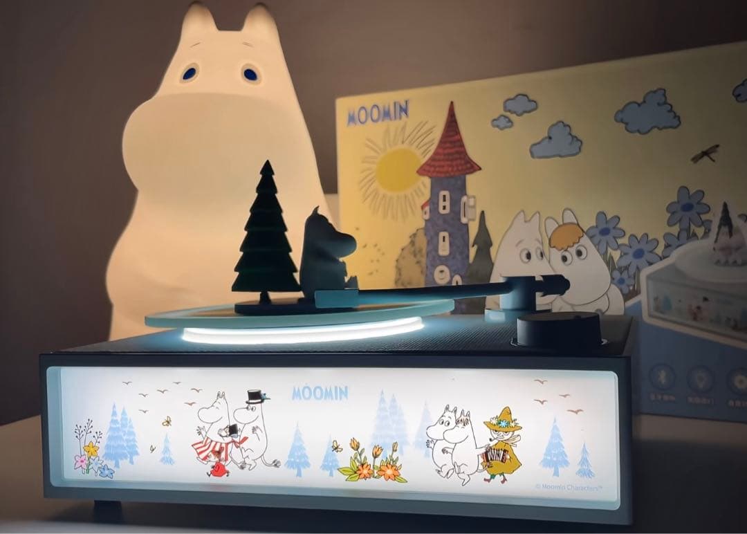 ま*ぱ様 ムーミン フィギュア付き アロマナイトライト Bluetoothスピー