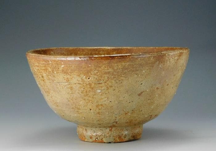 送料込 茶道具 茶碗 野坂康起 萩焼 県無形文化財 共箱 栞 共布【鳳凰堂】