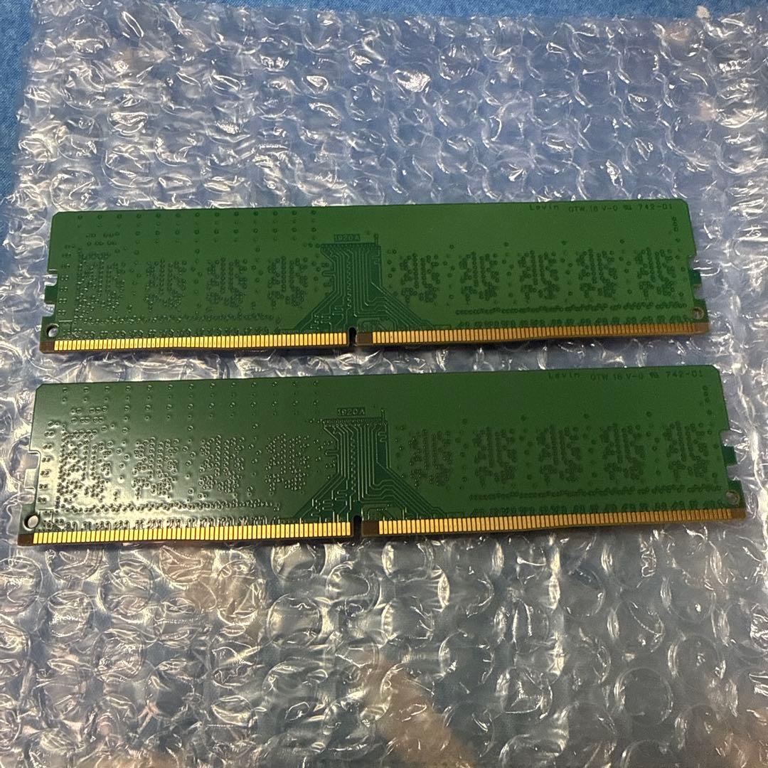 デスクトップ用増設メモリCrucial 8GBx2枚16GB DDR4-2666