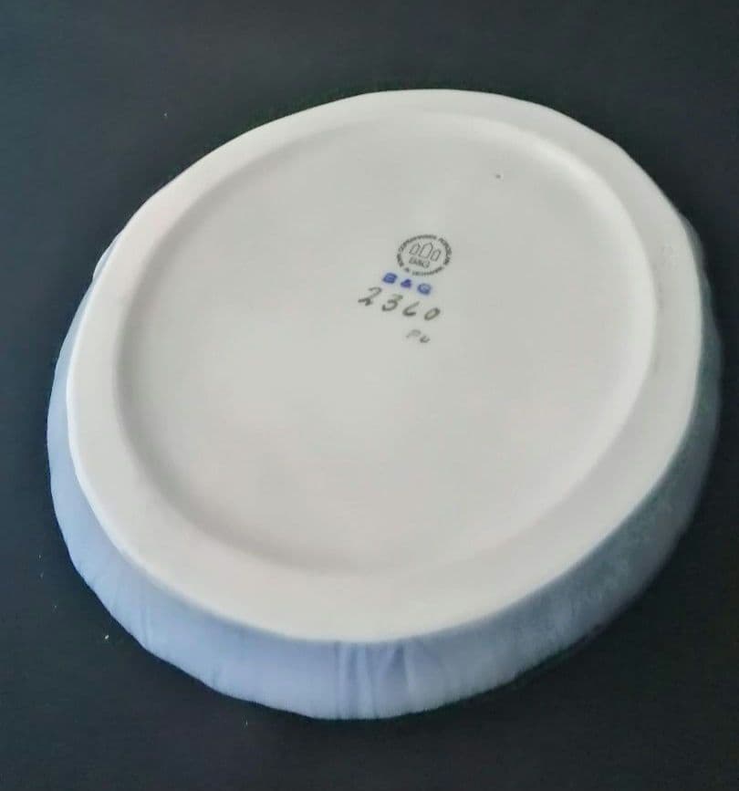 逸品　蓮の花プレート　B&G　ビング オー グレンダール　デンマーク　釉裏彩