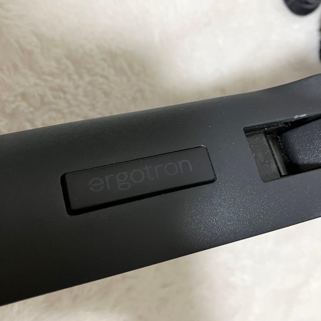 エルゴトロン デスク デュアル モニターアーム 横型 2画面 27インチ 黒