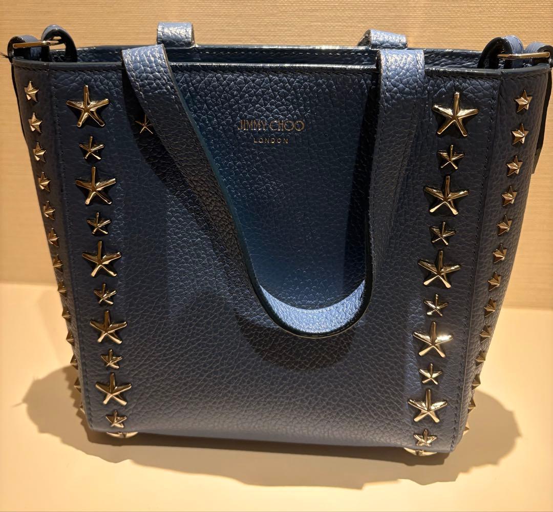 JIMMY CHOO ブルーショルダーバッグ