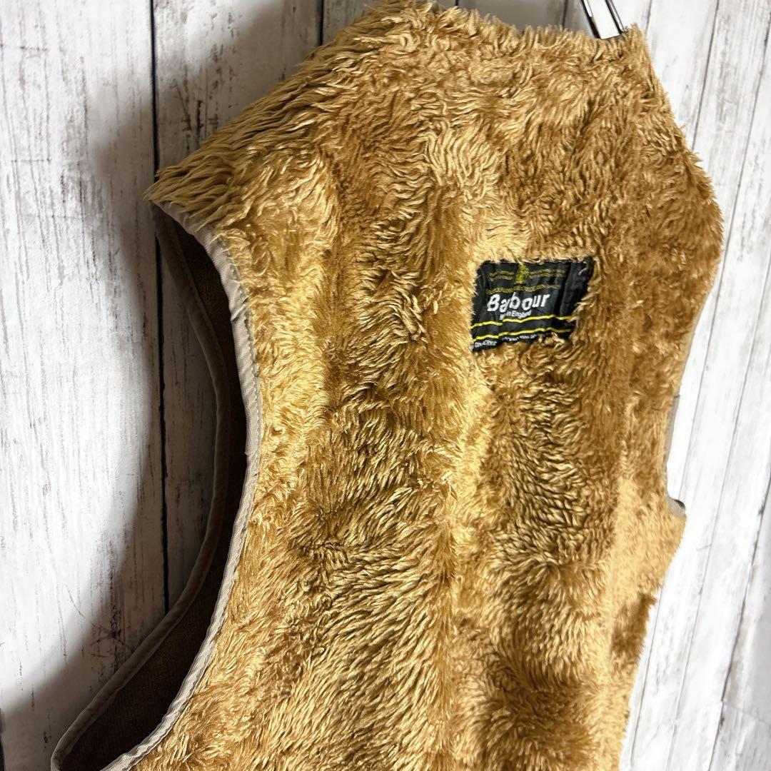 バブアー ライナーベスト イングランド製 ボア インナー レイヤードに