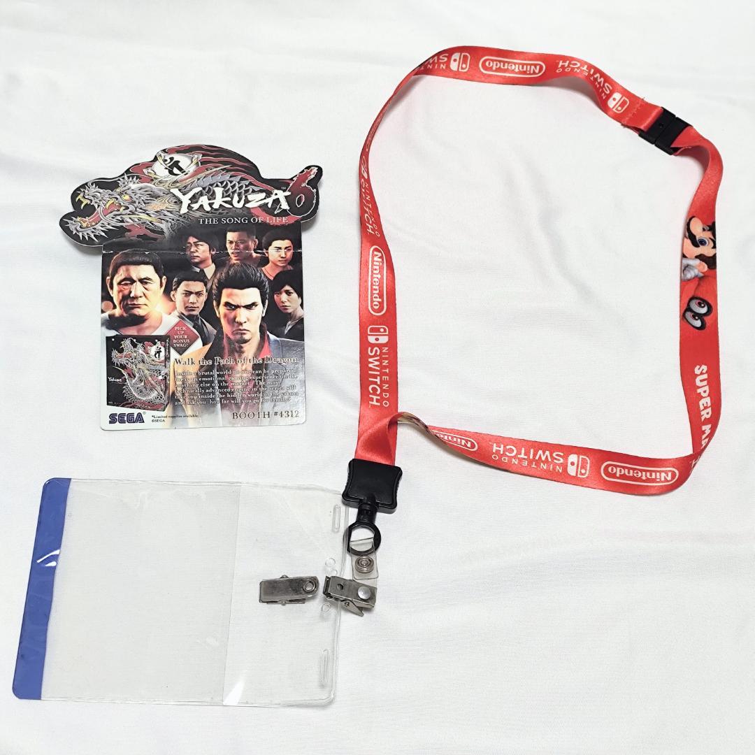 【E3グッズ】海外ゲームイベント｜※折り目あり｜マリオ×十三機兵防衛圏×龍が如く