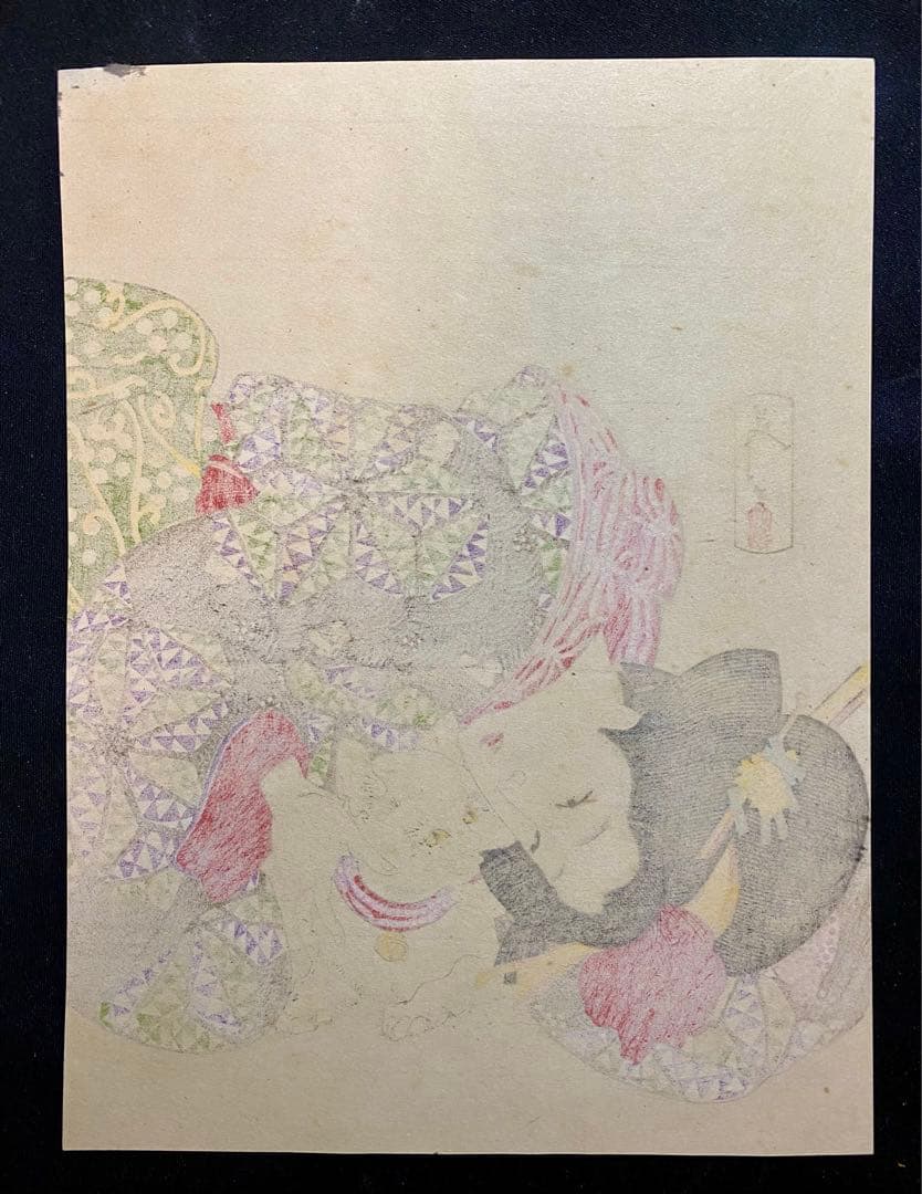 木版画　小版　本物保証　　2枚セット