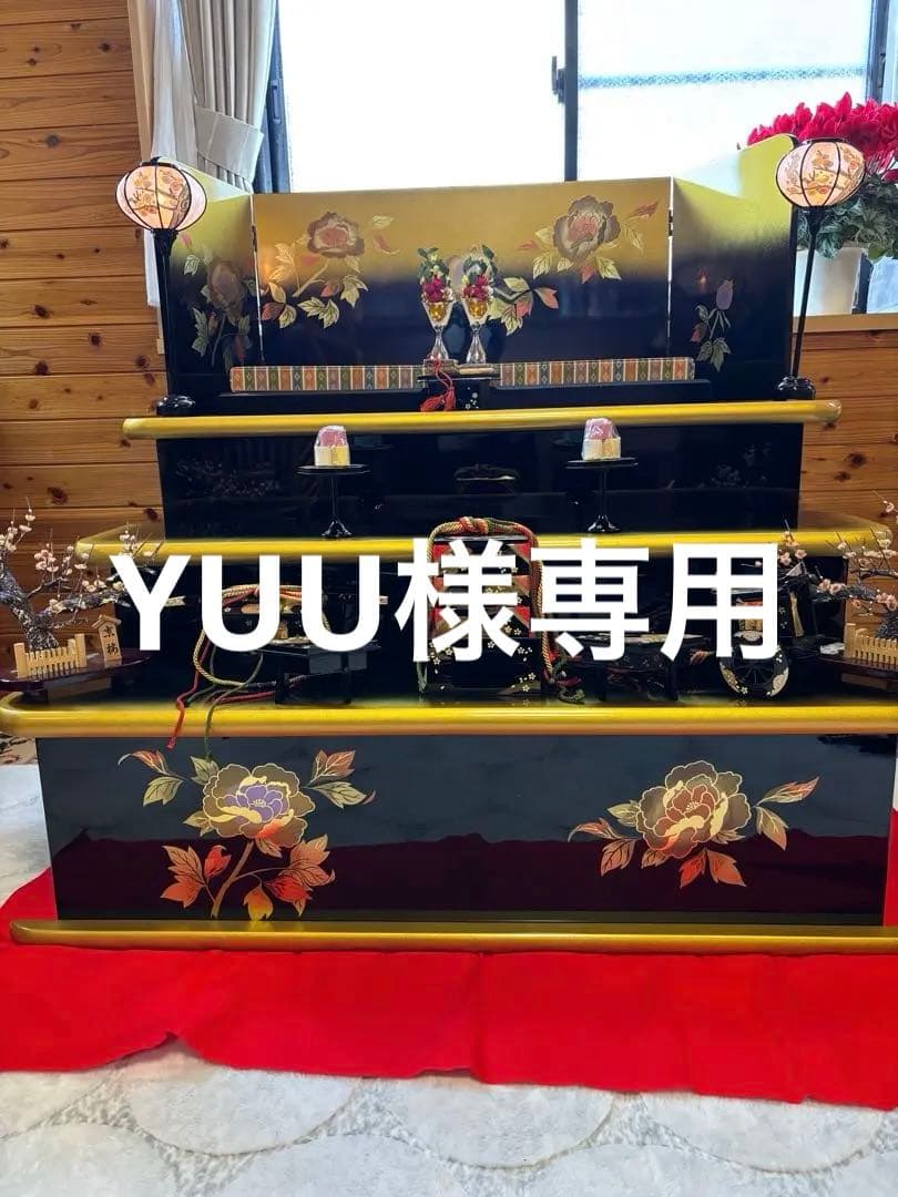 雛壇 三段飾り　①雛壇のみ