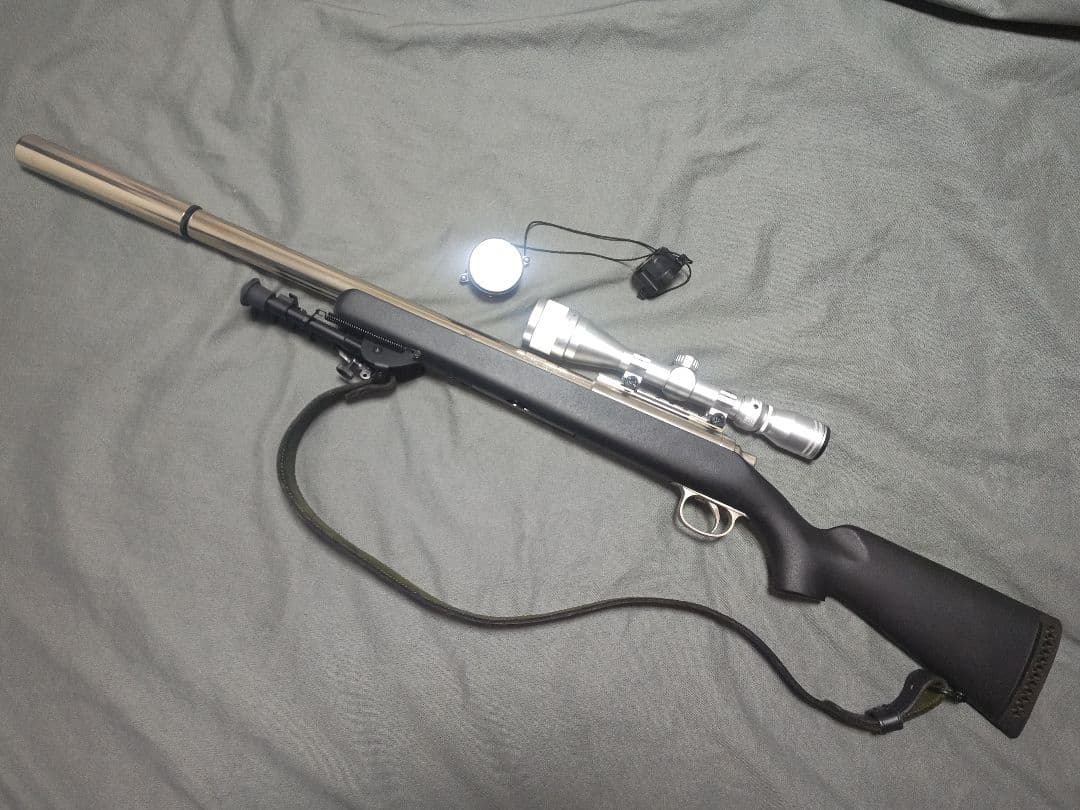 東京マルイ　VSR-10 プロハンターG　黒色木製ストックカスタム