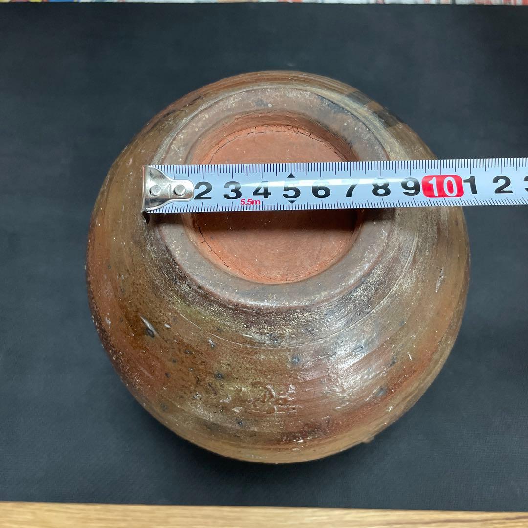 中川伊作　知花南蛮焼き　魚文　花いけ　花生