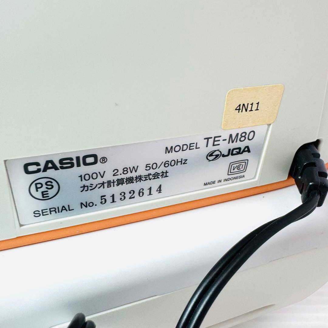 【極美品】CASIO カシオ 電子 レジスター TE-M80