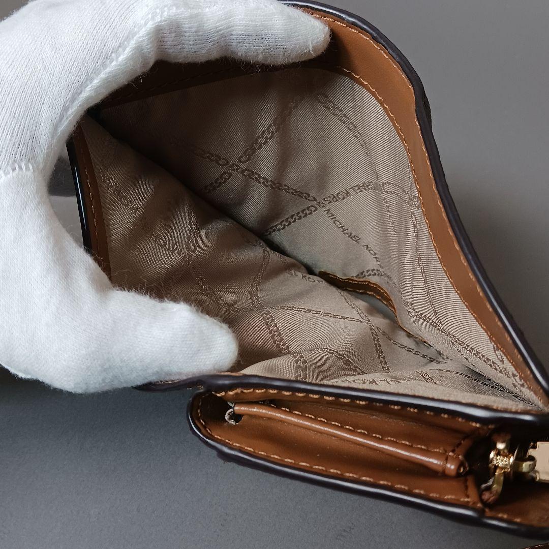 632/未使用/MICHAEL KORS マイケルコース/二つ折り財布/ブラウン