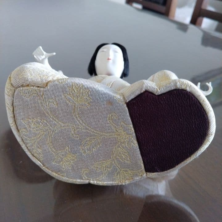 木目込み人形「三味線・女性」籠村美術織物作製⭐︎伝統工芸品