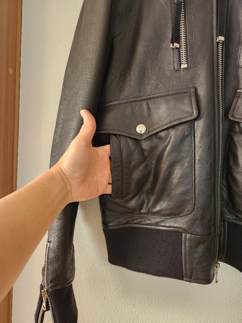 新品25.5万円 DIESEL BLACK GOLD レザージャケ最終げ
