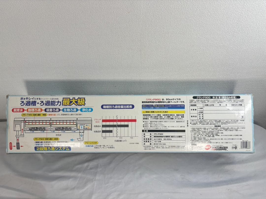 GEX グランデ900 観賞魚用上部モーターフィルター 幅90cm用 新品未開封