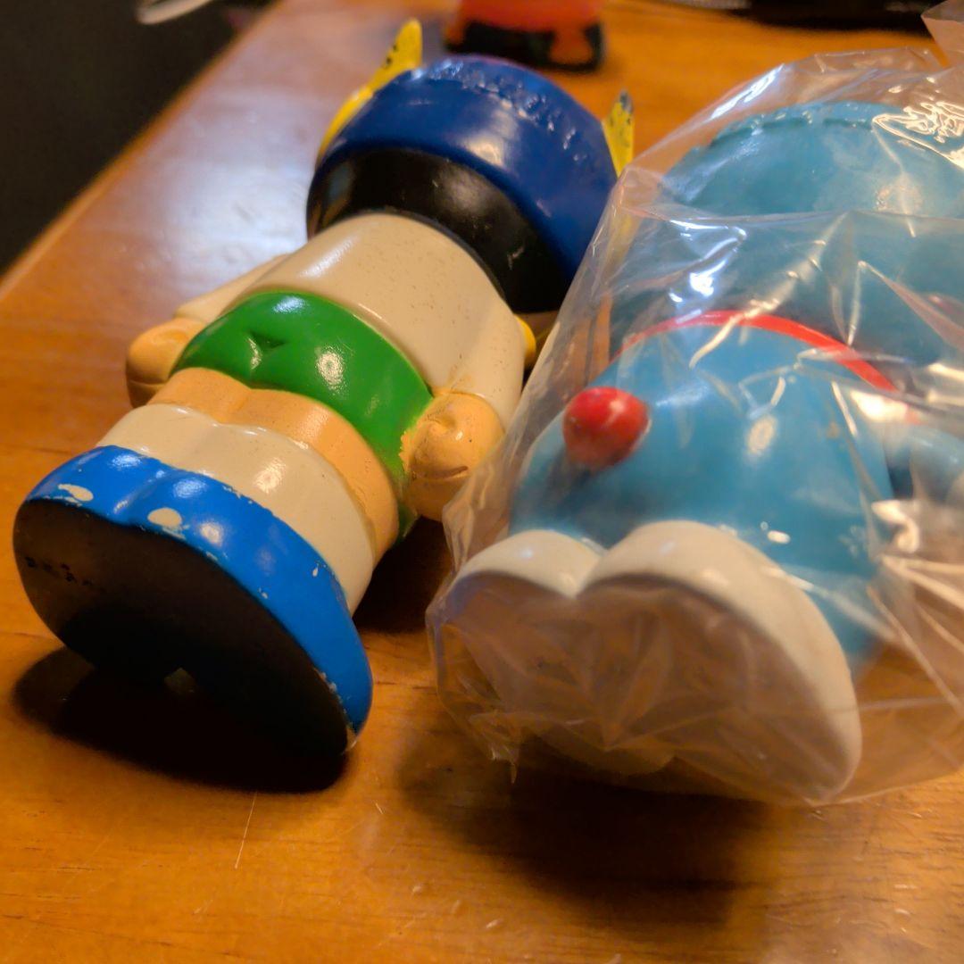 ソフビドラえもん、パーマン、ドラえもん他4体キャラクター貯金箱セット　住友銀行