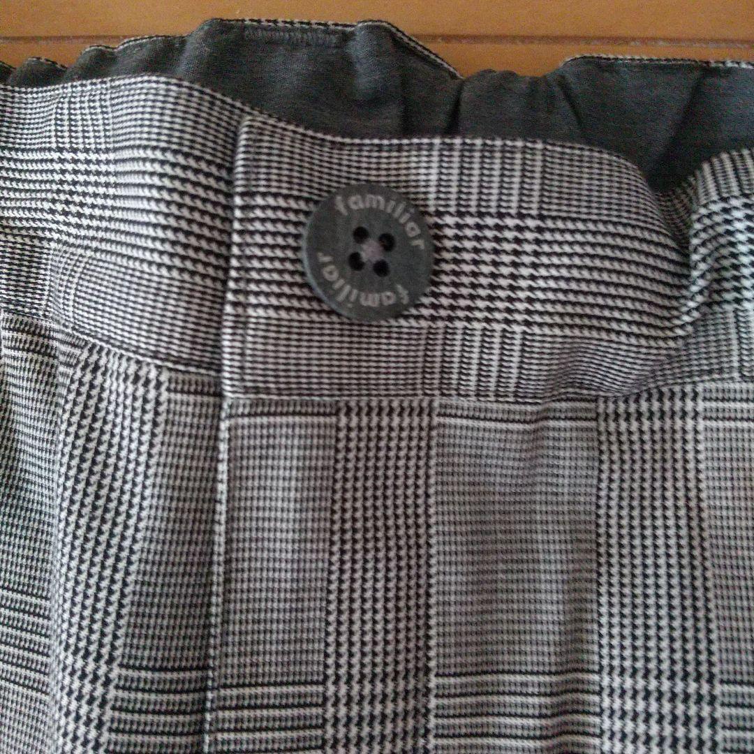 新春sale★半額最終！新品未使用familiar ズボン 暖かチェック 140